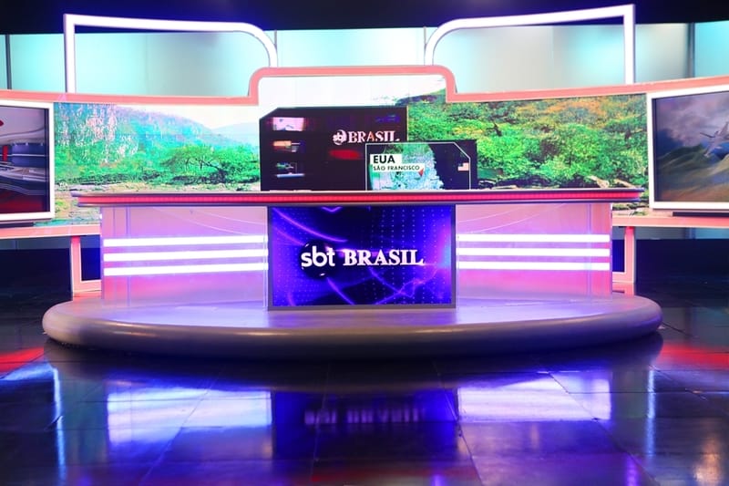 Novo cenário do "SBT Brasil"
