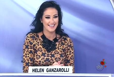 Hellen Ganzarolli ficou bem à vontade