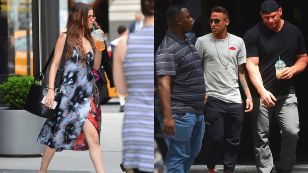 Neymar e Selena Gomez são vistos saindo do mesmo hotel em Nova Iorque